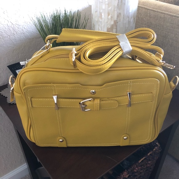 Double Zip Equestrian Satchel & Crossbody Bag (Y) - Picture 7 of 8